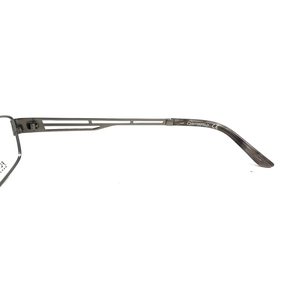 Chesterfield Eyeglasses Frames CH851 0FK5 Gray Rectangle Wire Rim 52-18-140